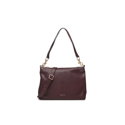 Biasia Logo Shoulder Bag In Purple