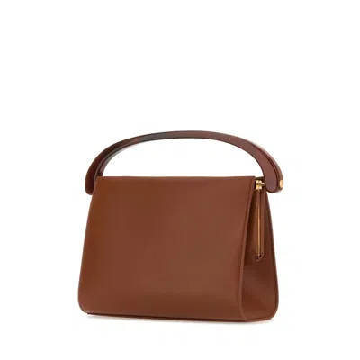 Dries Van Noten Caramel Leather Handbag In Brown