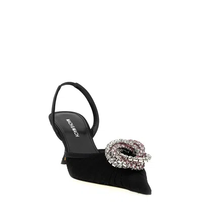 Mach&mach Mach & Mach Woman Pumps Black Size 8 Textile Fibers In Multi