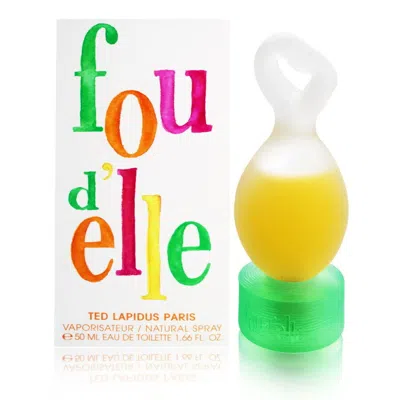 Ted Lapidus Ladies Fou D'elle Edt Spray 1.6 oz Fragrances 3355992001090 In Transparent