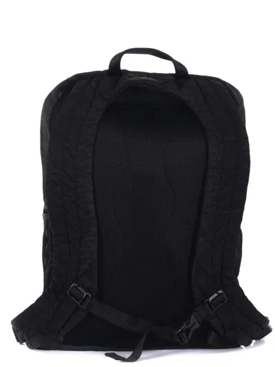C.p. Company Lens-detail Top-handle Backpack In Black