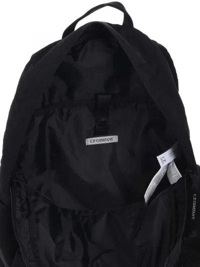 C.p. Company Lens-detail Top-handle Backpack In Black