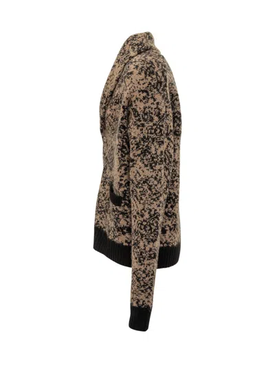 Gabriele Pasini Shawl-collar Pocket Cardigan In Brown