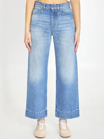 Chloé High-waisted Shorts Jeans In Blue
