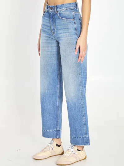 Chloé High-waisted Shorts Jeans In Blue