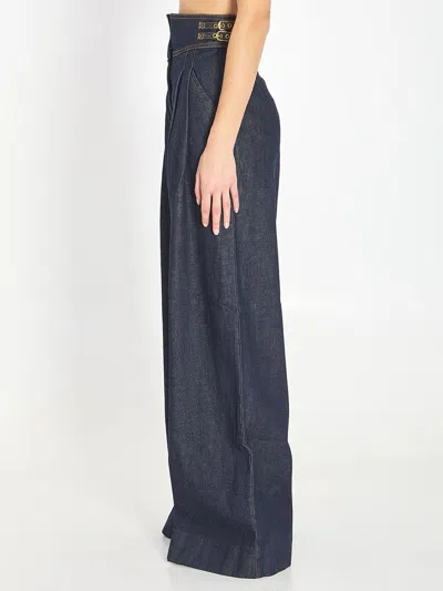 Zimmermann Rebellion High-rise Wide-leg Jeans In Blue
