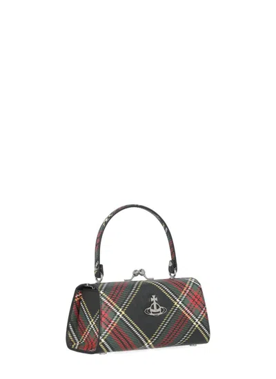 Vivienne Westwood Doll Xl Frame Bag In Black