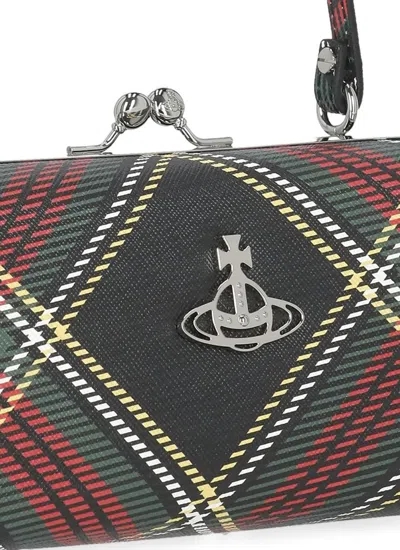 Vivienne Westwood Doll Xl Frame Bag In Black