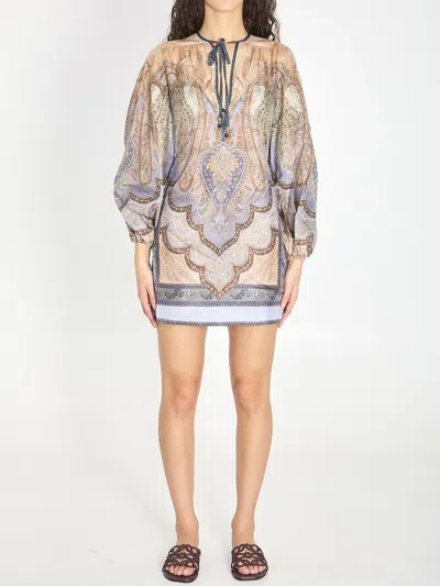 Zimmermann Wanderlust Tapestry Print Blouse In Multi