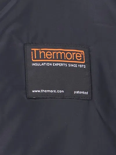 Aspesi Black Button-up Shirt With Chest Pockets In Blue