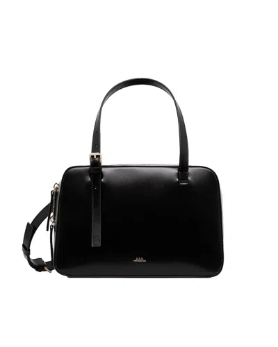 Apc A.p.c. Black Shoulder Bag With Versatile Carrying Options