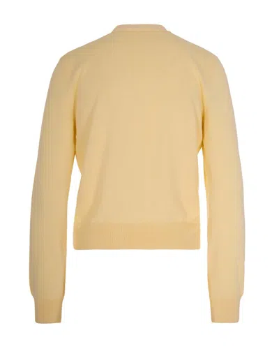 Apc Long-sleeved Knitted Shirt In Yellow