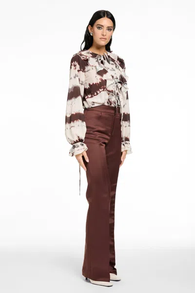 Toccin Pos - Tobi Exaggerated Ruffle Blouse In Multi