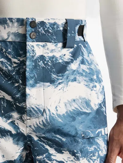 Fusalp Brakonz Adjustable Mountain-print Ski Bottoms In Blue