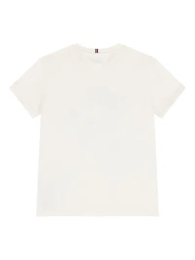 Tommy Hilfiger Junior Embellished Logo T-shirt In Neutral