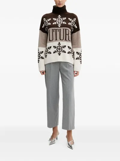 From Future Snowflake Roll-neck Sweater In Multi