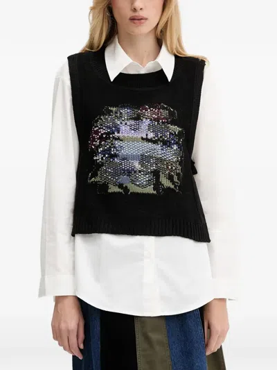 Desigual Buttoned Shirt (set Of Two) In Black