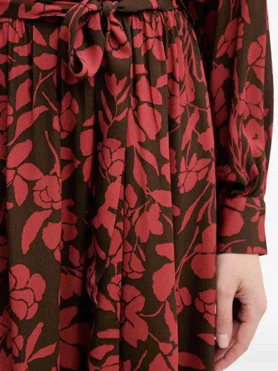 Benetton Floral-pattern Midi Dress In Multi