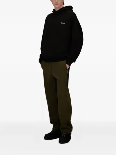 Herno Fleece Panelled Track Pants In Green