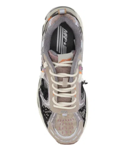 Maripe' Star Melrose Hicho Grey Patchwork Sneakers In Gray