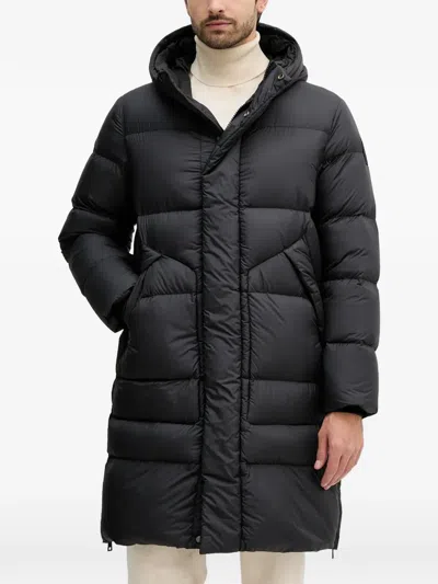Bomboogie Monaca Hooded Puffer Coat In Black