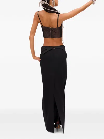 Area Column Maxi Skirt In Black