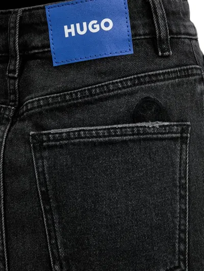 Hugo Boss Goja Belt-loop Midi Skirt In Black