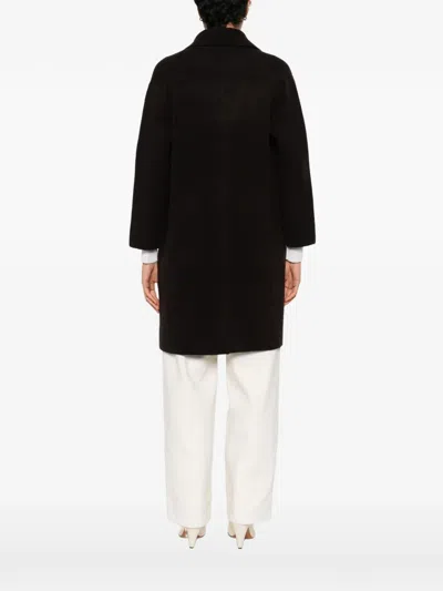 Lebor Gabala Button-fastening Coat In Black