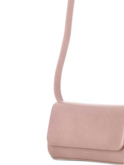 Stand Oil Adjustable Strap Shoulder Bag In Pink