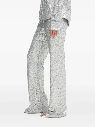 Stine Goya Sequin-embellished Trousers In Gray