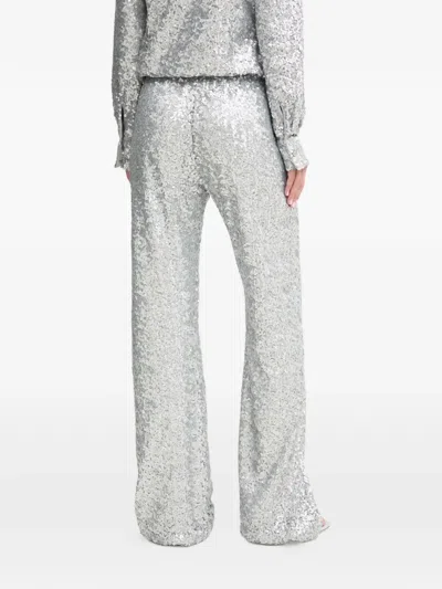 Stine Goya Sequin-embellished Trousers In Gray