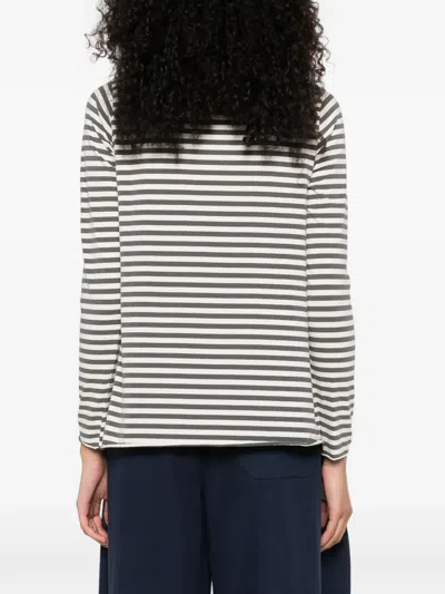 Labo Art Jeppe Striped Top In Black