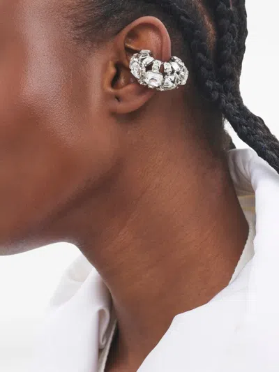 Area Crystal Earcuff In Silver