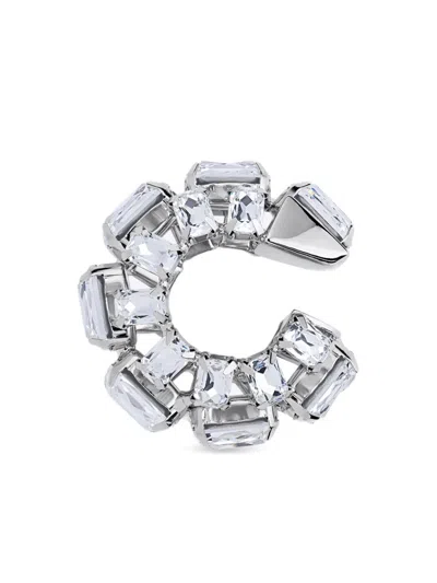 Area Crystal Earcuff In Silver