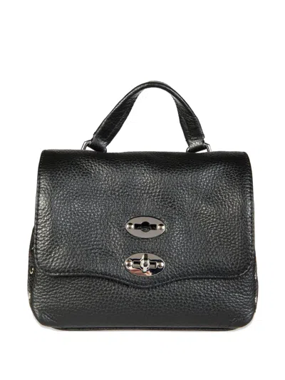 Zanellato Baby Postina® Stud-embellished Top-handle Satchel In Black