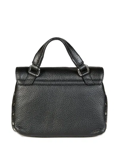 Zanellato Baby Postina® Stud-embellished Top-handle Satchel In Black