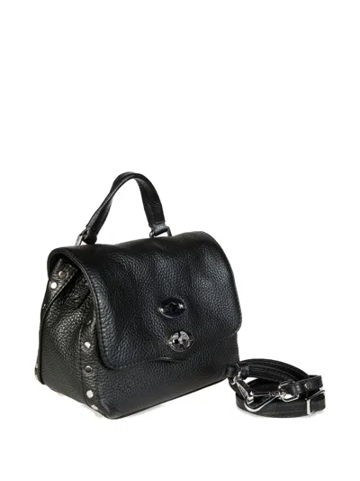 Zanellato Baby Postina® Stud-embellished Top-handle Satchel In Black