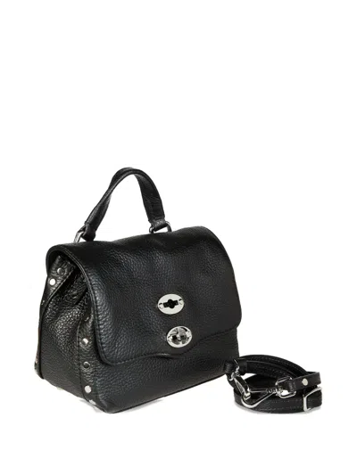 Zanellato Baby Postina® Stud-embellished Top-handle Satchel In Black