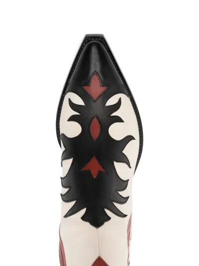 Sartore Panelled Boots In White