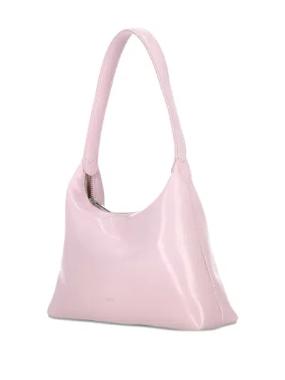 Stand Oil Plump Zip Shoulder Bag In Pink