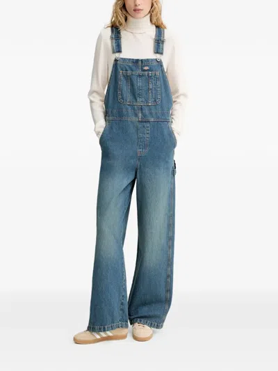 Dickies Straight-leg Cotton Jumpsuit In Blue