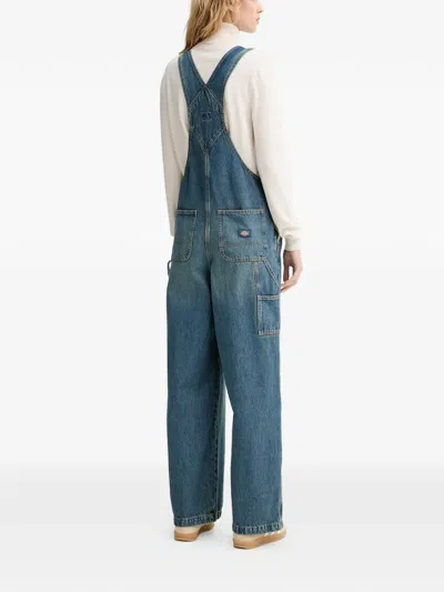 Dickies Straight-leg Cotton Jumpsuit In Blue