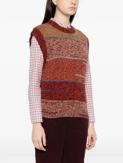 Vanessa Bruno Crew-neck Vest In Multi