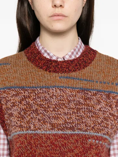 Vanessa Bruno Crew-neck Vest In Multi