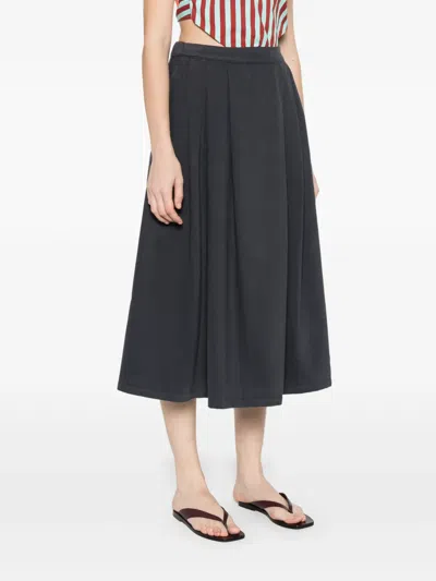 Labo Art A-line Midi Skirt In Blue