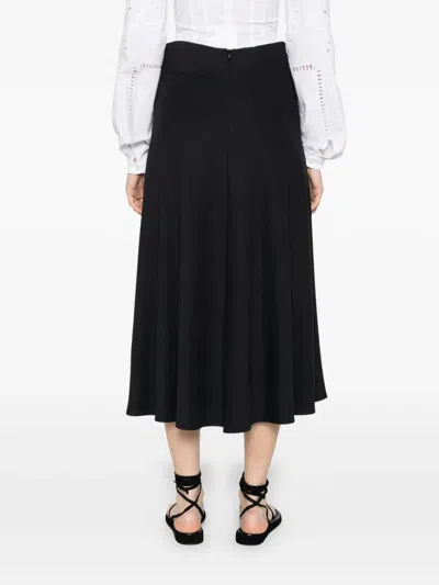 Vanessa Bruno A-line Midi Skirt In Black