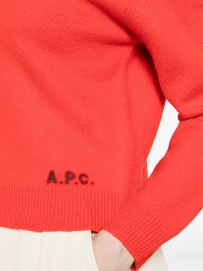 Apc Crew-neck Seater In Red
