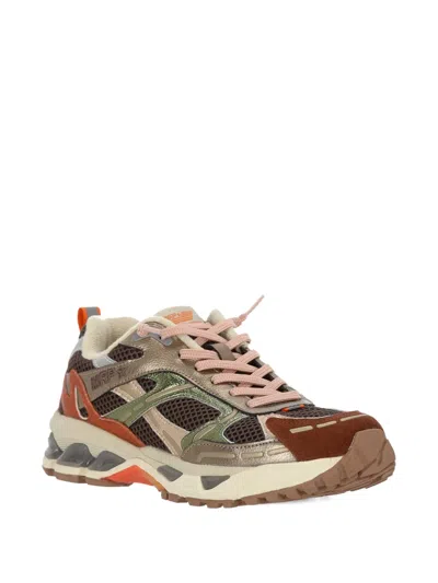 Maripe' Star Melrose Safari Cutout Sneakers In Brown