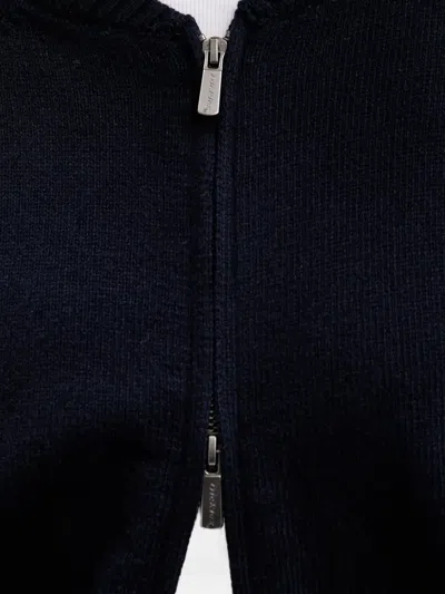 Dickies Zip-up Cardigan In Blue