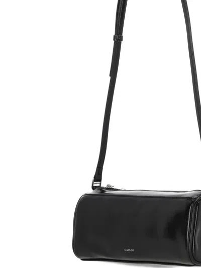 Stand Oil Logo-print Shoulder Bag In Black